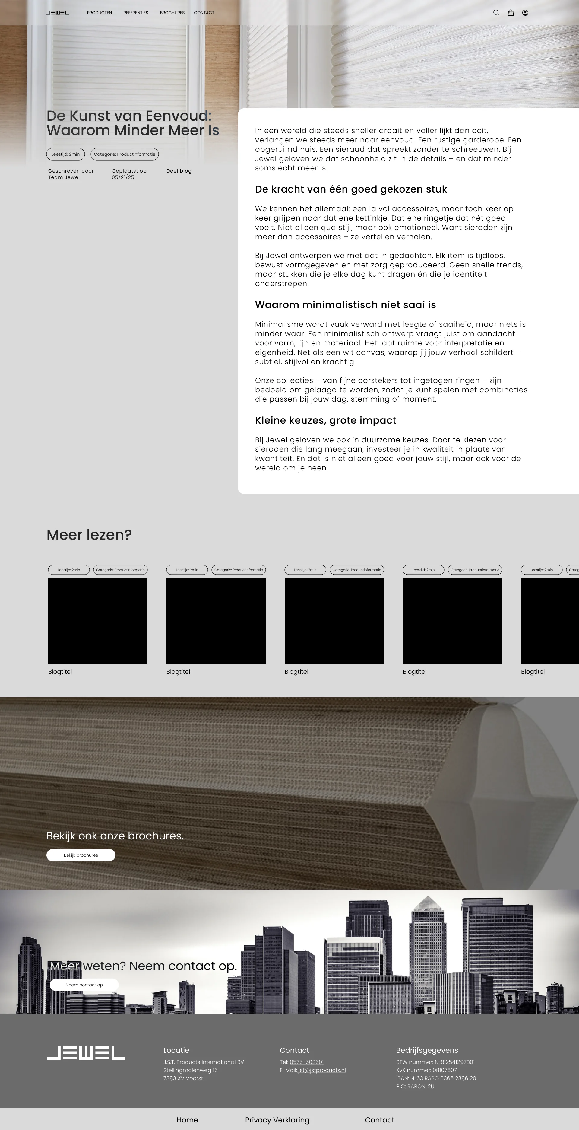 JEWEL website — Blog