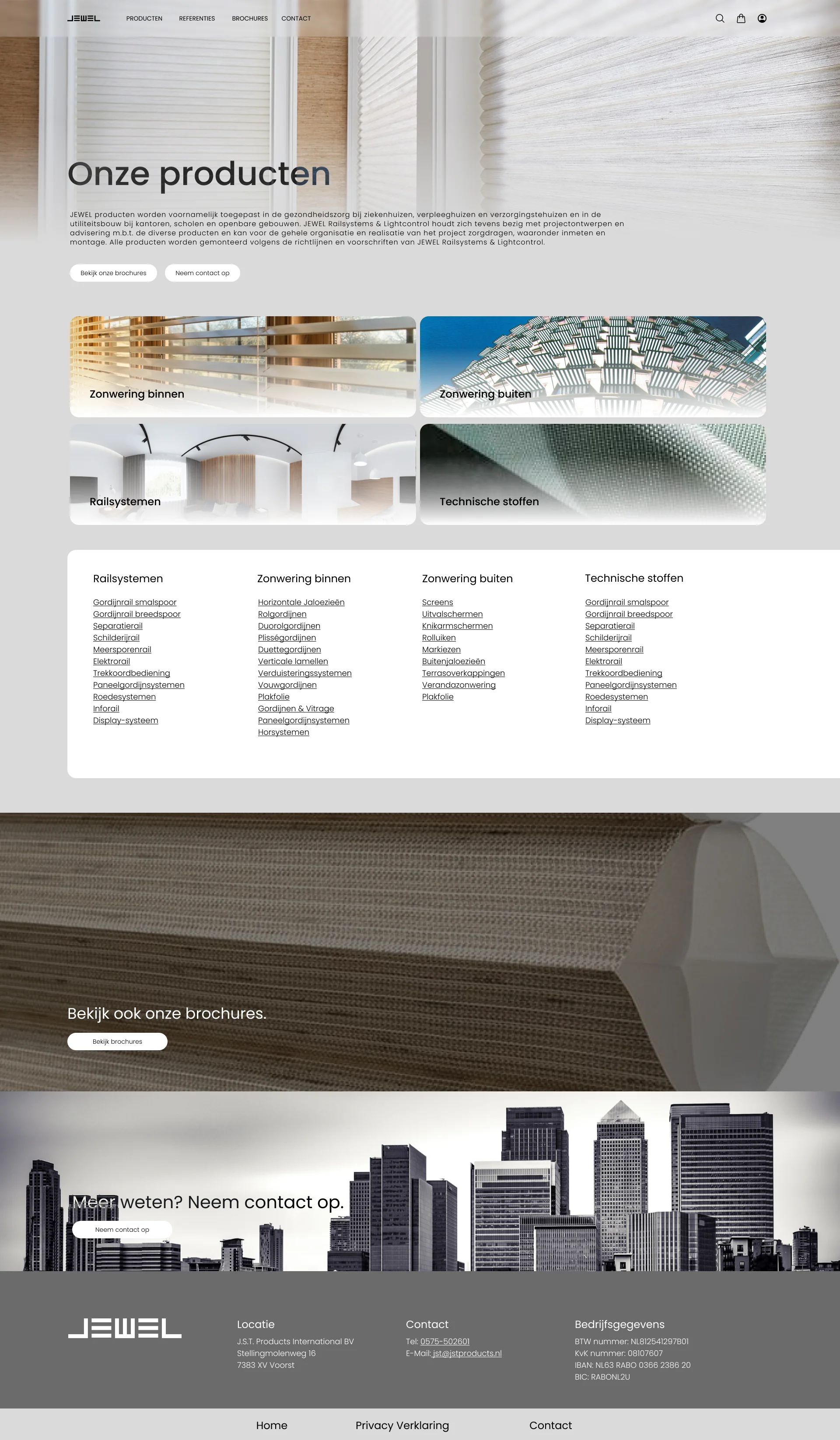 JEWEL website — Producten